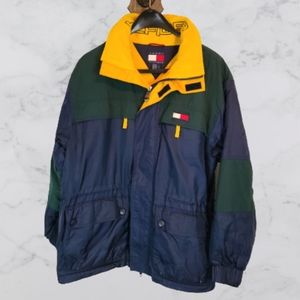 Tommy Hilfiger Men's Heavy Winter Coat, Size: Small Color: Blue/Green